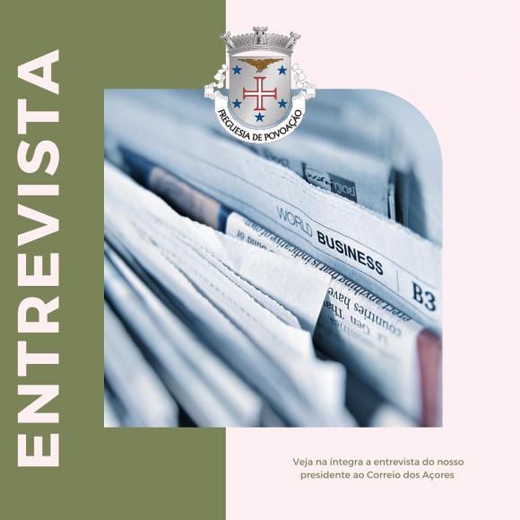Entrevista ao jornal Correio dos Açores Entrevista ao jornal Correio dos Açores