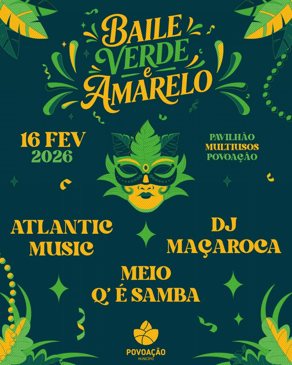 Baile Verde e Amarelo promete noite de festa no Pavilh&atilde;o Multiusos